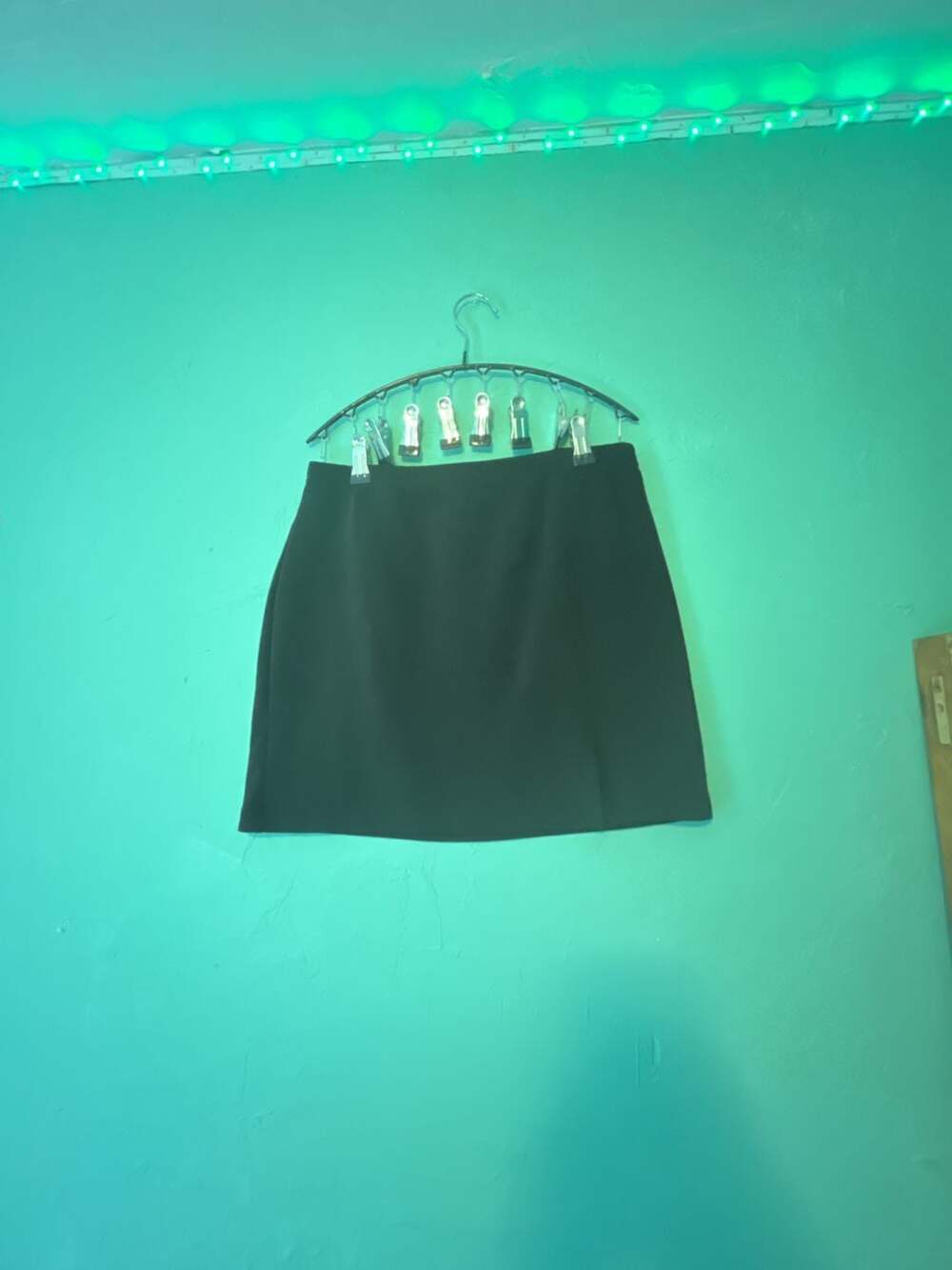 juniors.com Cyber Generation Black Mini Skirt with Front Slit